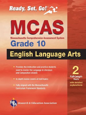 cover image of MCAS English Language Arts, Grade 10